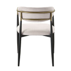 Jaramillo Beige Linen & Black Finish Side Chair (Set of 2)