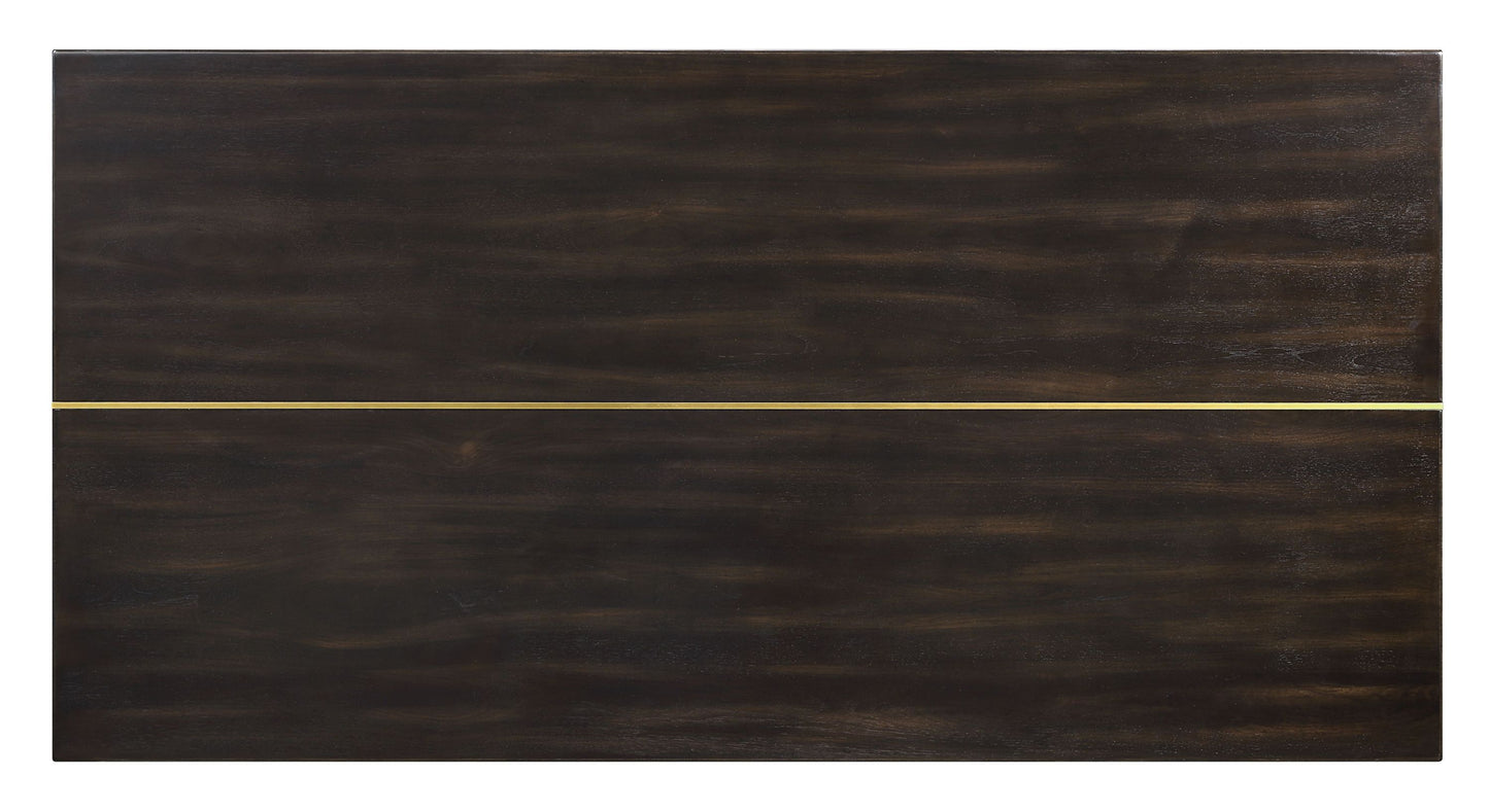 Jaramillo Gold & Rustic Espresso Finish Dining Table