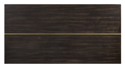 Jaramillo Gold & Rustic Espresso Finish Dining Table