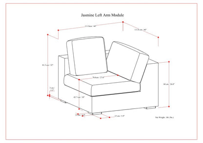 Jasmine Left Arm Sofa Module