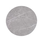 Keegan Round Coffee Table with Shelf Faux Marble Top Oak MDF Coffee Table