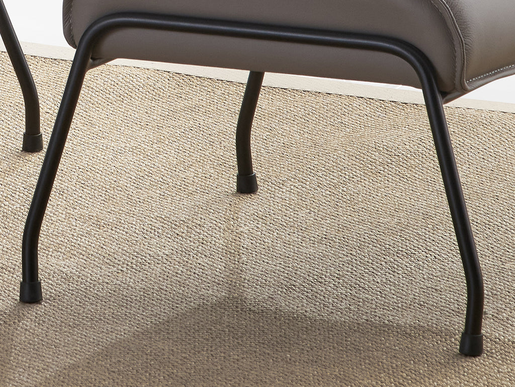 Jabel Khaki Top Grain Leather Accent Chair & Ottoman