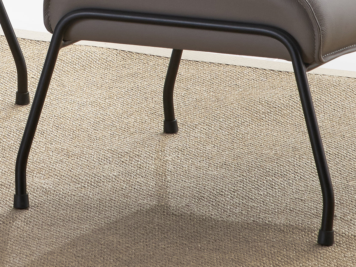 Jabel Khaki Top Grain Leather Accent Chair & Ottoman