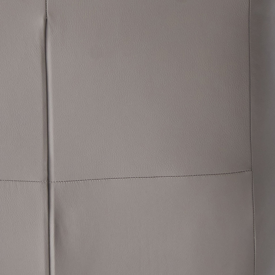 Jabel Khaki Top Grain Leather Accent Chair & Ottoman