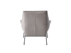 Jabel Khaki Top Grain Leather Accent Chair & Ottoman