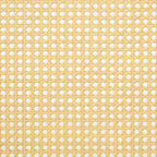 King Pine wooden Bed with Rattan Headboard and Footboard, with Central Enhanced Bed Platform ,Espresso