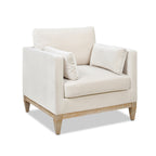 Knox 36' Modern Farmhouse Arm Chair, French beige Performance Velvet