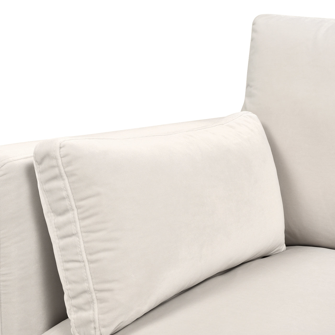 Knox 36' Modern Farmhouse Arm Chair, French beige Performance Velvet