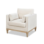 Knox 36' Modern Farmhouse Arm Chair, French beige Performance Velvet