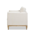 Knox 36' Modern Farmhouse Arm Chair, French beige Performance Velvet