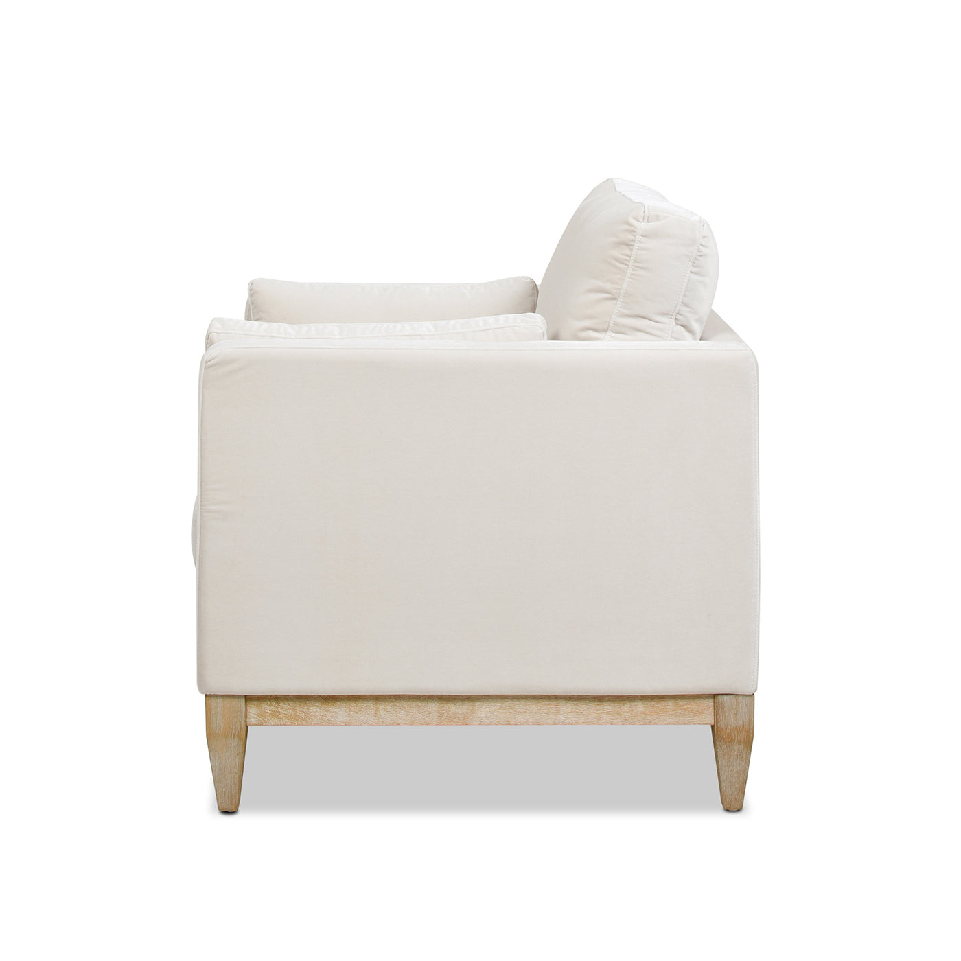 Knox 36' Modern Farmhouse Arm Chair, French beige Performance Velvet