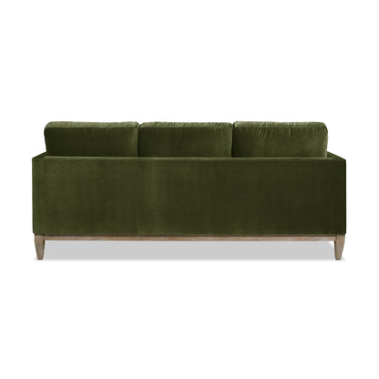 Knox 84' Modern Farmhouse Sofa, Olive Green Performance Velvet
