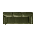 Knox 84' Modern Farmhouse Sofa, Olive Green Performance Velvet