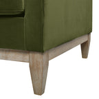 Knox 84' Modern Farmhouse Sofa, Olive Green Performance Velvet