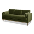 Knox 84' Modern Farmhouse Sofa, Olive Green Performance Velvet