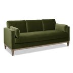 Knox 84' Modern Farmhouse Sofa, Olive Green Performance Velvet