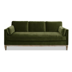 Knox 84' Modern Farmhouse Sofa, Olive Green Performance Velvet