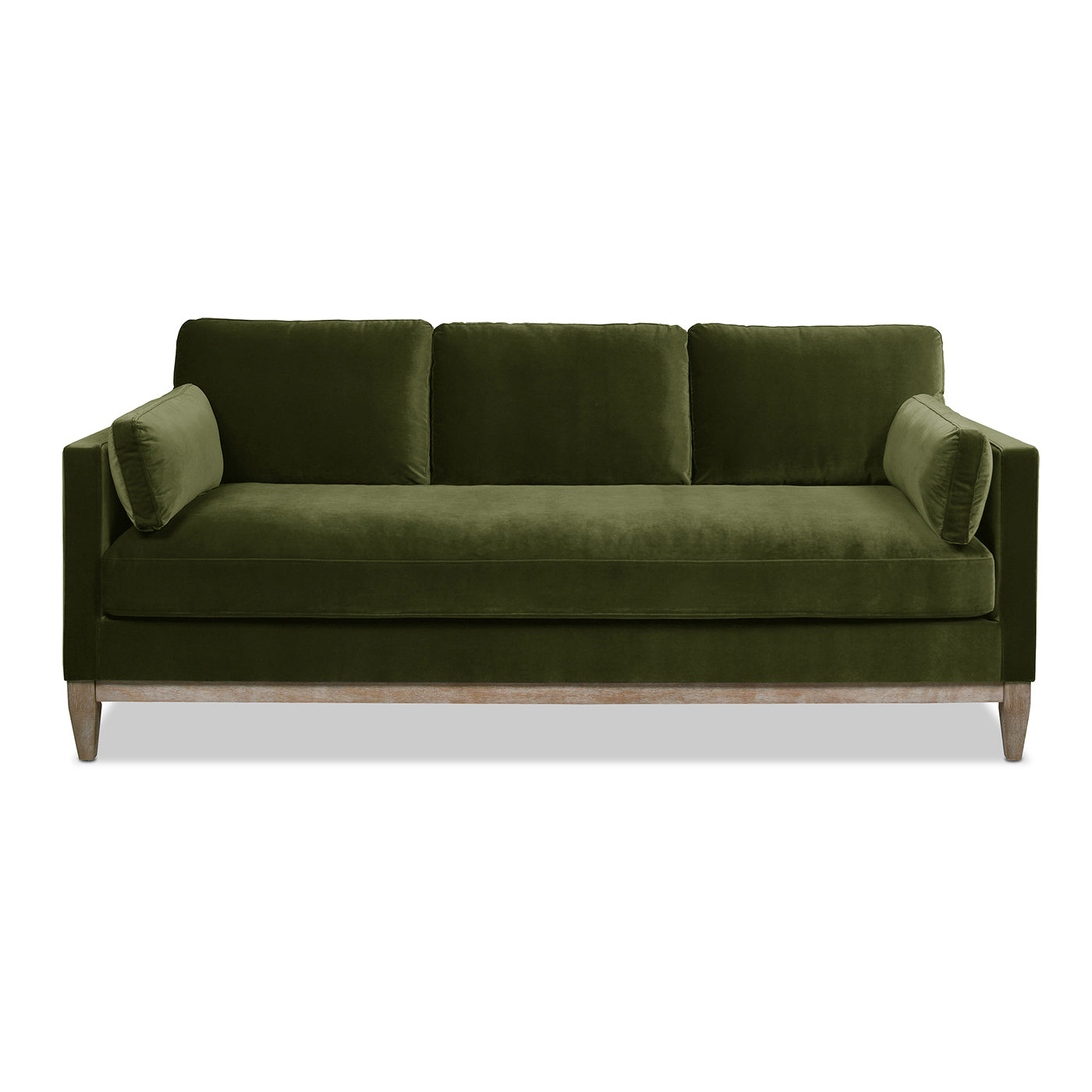 Knox 84' Modern Farmhouse Sofa, Olive Green Performance Velvet