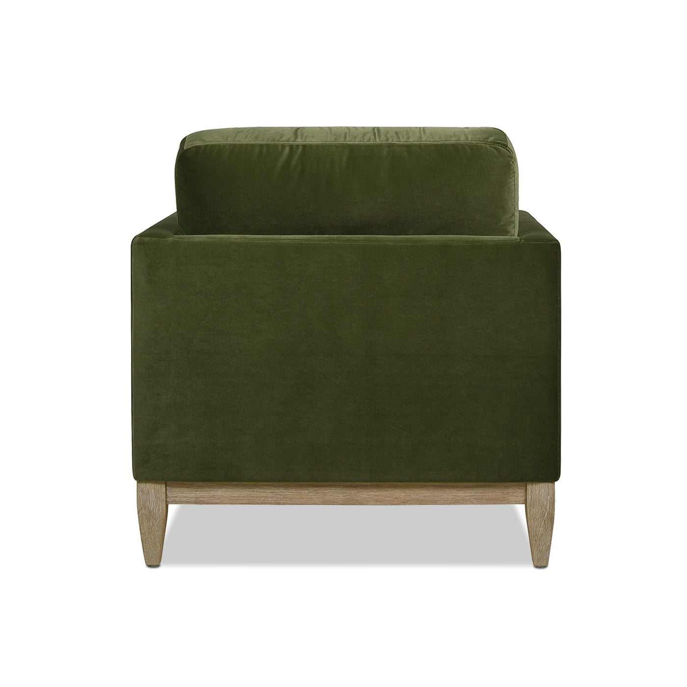 Knox 65' Modern Farmhouse Chaise Lounge Chair, Olive Green Performance Velvet
