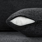 126' L-shaped Sofa Sectional Sofa Couch Pull-out Sofa Bed with Charging Devices and Cup Holders for Living Room, Blue Black