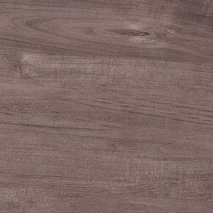 Desk L-shaped Workstation Home Office attached storage credenza sliding barn door finished on the back reversible Hazelnut