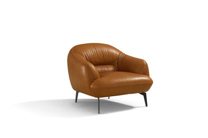 Leonia Cognac Leather Chair