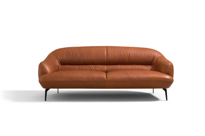 Leonia Cognac Leather Sofa
