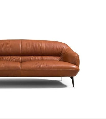 Leonia Cognac Leather Sofa