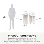 Liam Round End Tables, Set of 2 End Table