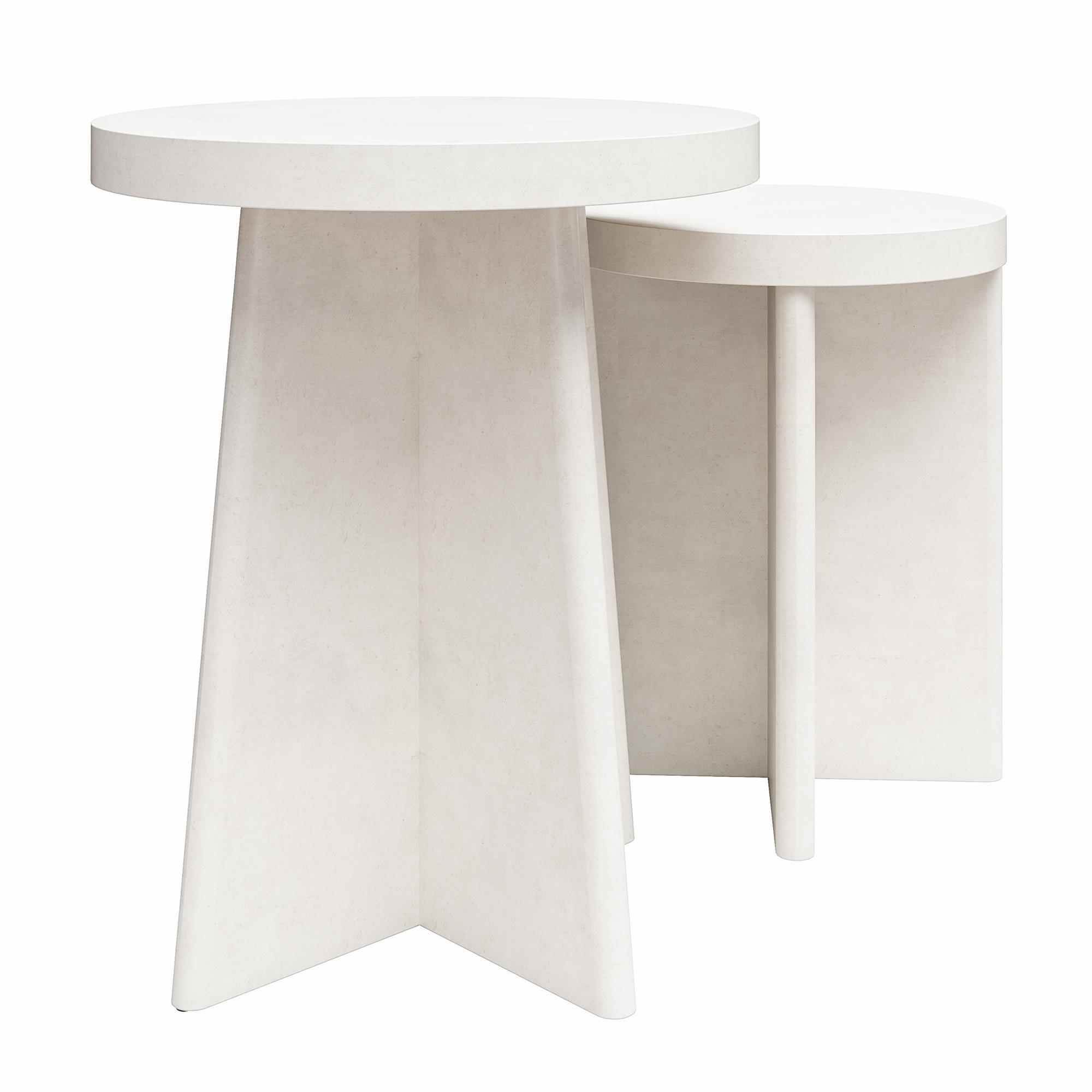 Liam Round End Tables, Set of 2 End Table