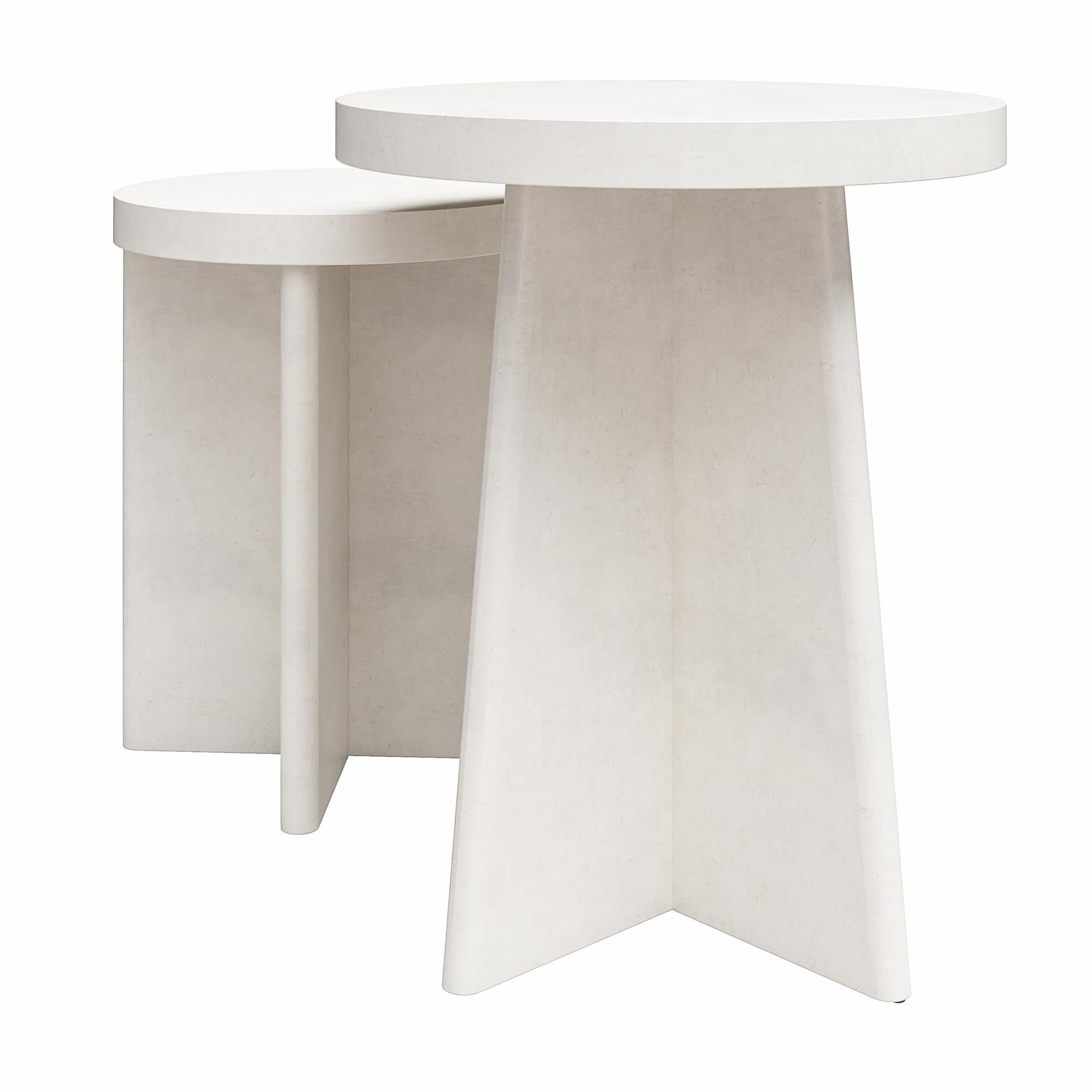 Liam Round End Tables, Set of 2 End Table