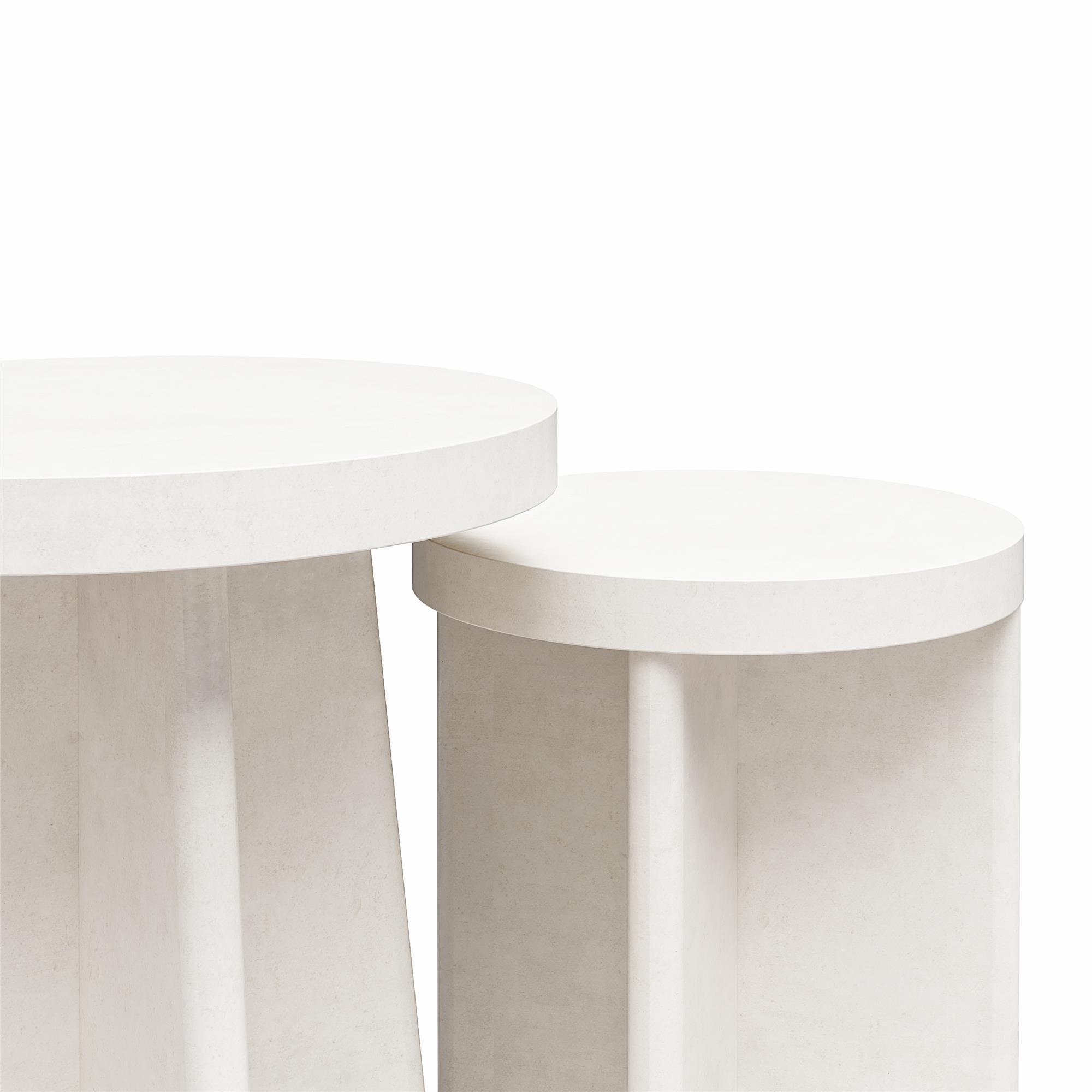 Liam Round End Tables, Set of 2 End Table