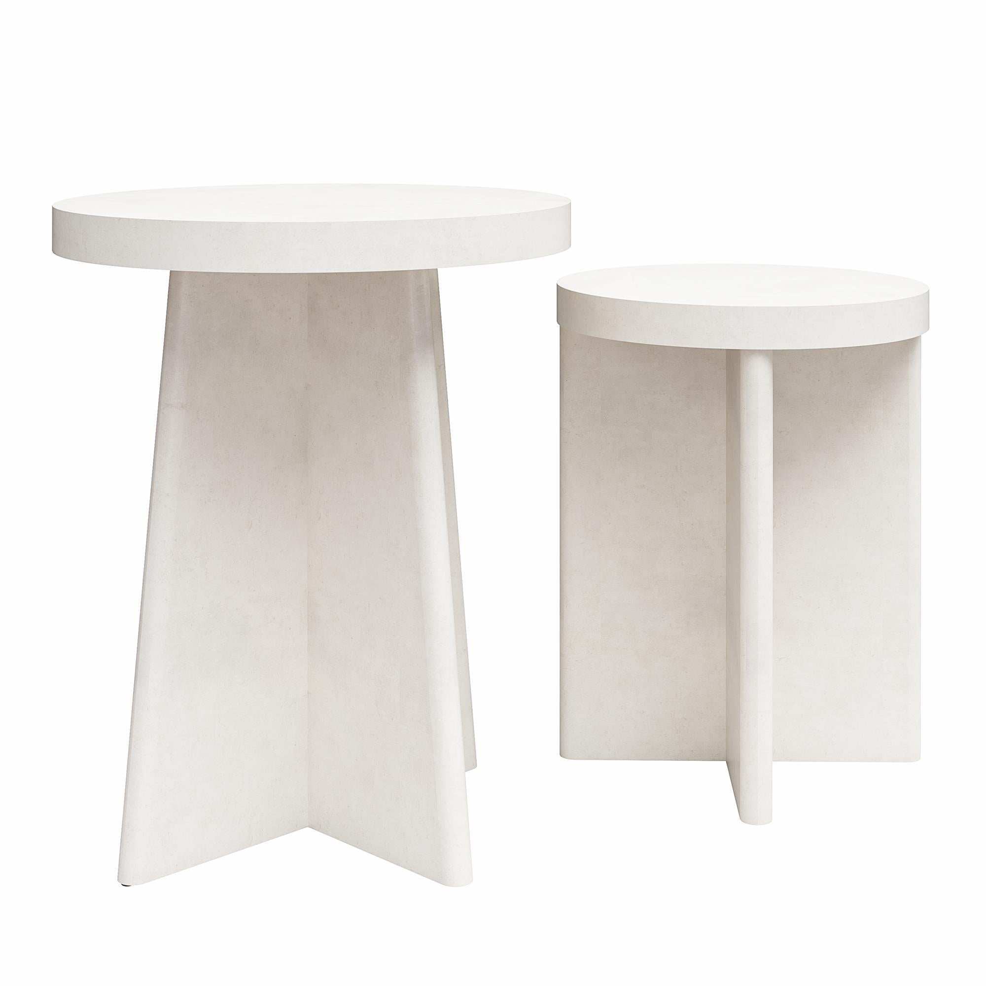 Liam Round End Tables, Set of 2 End Table