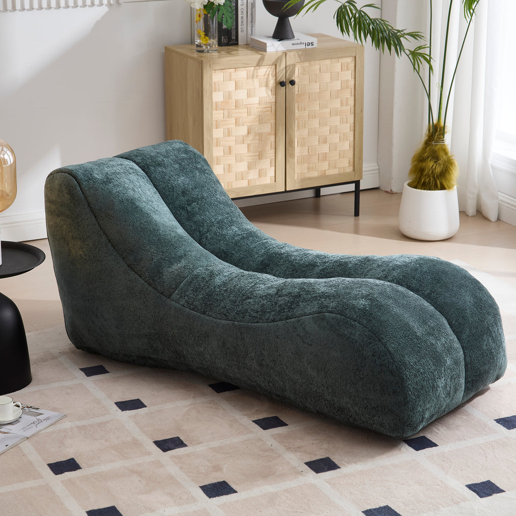 Creative bean bag sofa chair for adults filled with high-quality sponge that is plump and elastic fitting the curves of the human body and providing gentle support to the body in all as