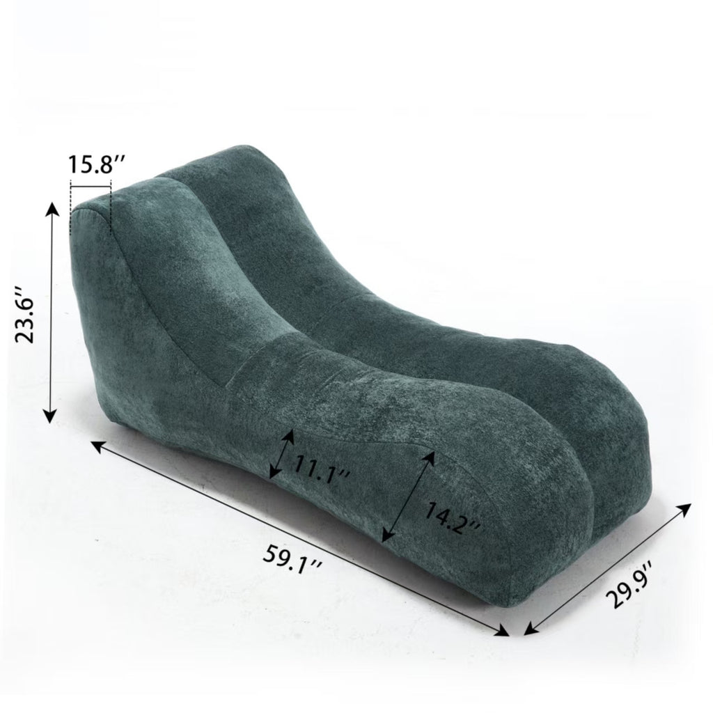 Creative bean bag sofa chair for adults filled with high-quality sponge that is plump and elastic fitting the curves of the human body and providing gentle support to the body in all as