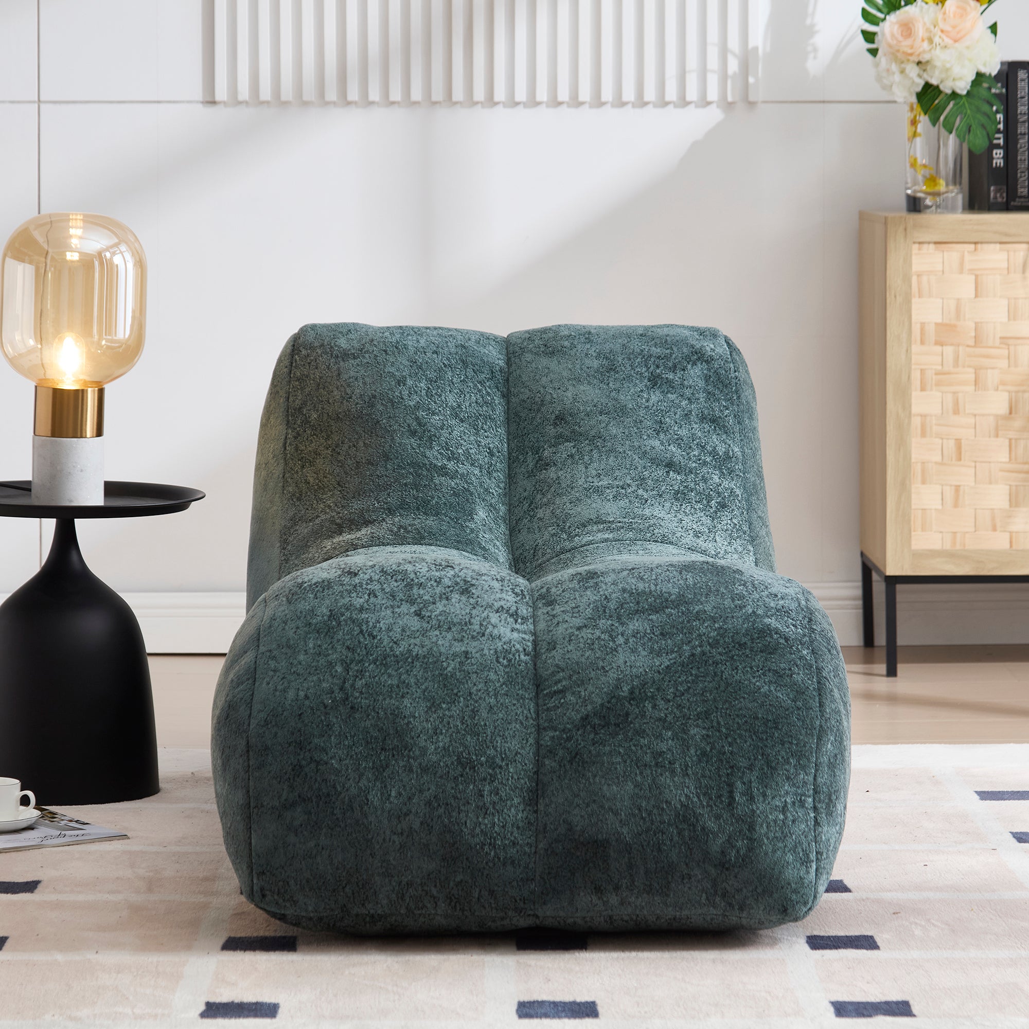 Creative bean bag sofa chair for adults filled with high-quality sponge that is plump and elastic fitting the curves of the human body and providing gentle support to the body in all as