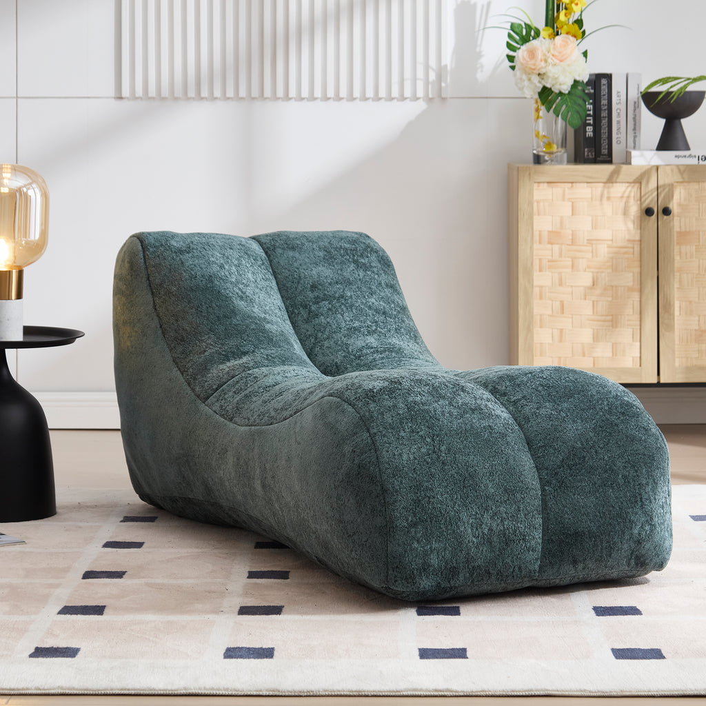 Creative bean bag sofa chair for adults filled with high-quality sponge that is plump and elastic fitting the curves of the human body and providing gentle support to the body in all as
