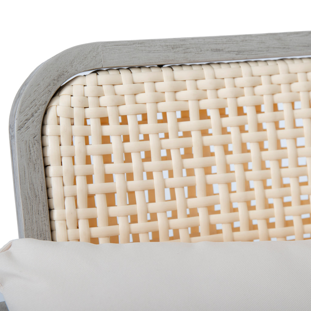 (SET OF 2) Outdoor Acacia Wood Patio Club Chair, Patio Furniture,Waterproof Thick Cushion Deep Seating for Porch, Garden, Backyard, Balcony, Weight Capacity 400lbs, Light Gray finish, Cream cushion - Groovy Boardz