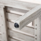 (SET OF 2) Outdoor Acacia Wood Patio Club Chair, Patio Furniture,Waterproof Thick Cushion Deep Seating for Porch, Garden, Backyard, Balcony, Weight Capacity 400lbs, Light Gray finish, Cream cushion - Groovy Boardz