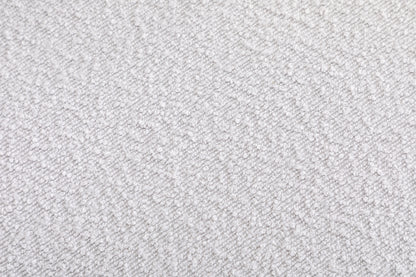 035-Boucle Fabric Swivel Accent Chair With Soild Wood Round Brown Base Leg,Light Gray