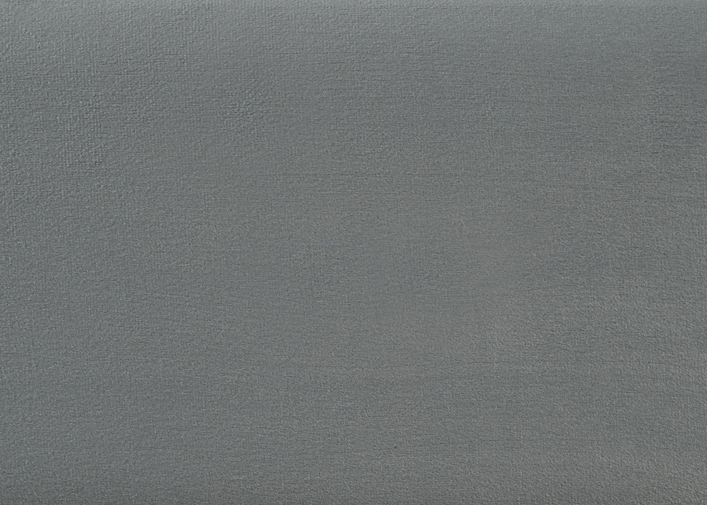 1pc Contemporary Plush Upholstered Headboard Ribbed Texture Low-profile Frame Unobtrusive Legs Queen Platform Bed Light Gray Bedroom Furniture