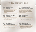 Cloud Modular Sectional Sofa, Oversized Sectional Couches for Living Room, Cushion Deep Seat Sofa Set, Corduroy L Shaped Couch with 1 Ottoman (Light Gray)