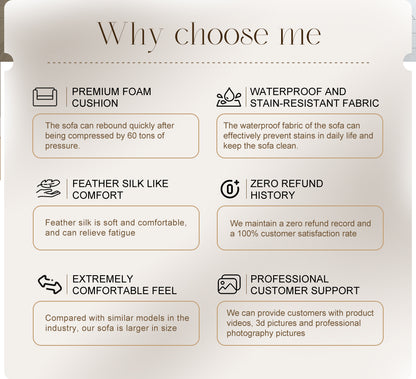 Cloud Modular Sectional Sofa, Oversized Sectional Couches for Living Room, Cushion Deep Seat Sofa Set, Corduroy L Shaped Couch with 1 Ottoman (Light Gray)