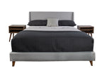 Queen Upholstered Bed With 2 Nightstands