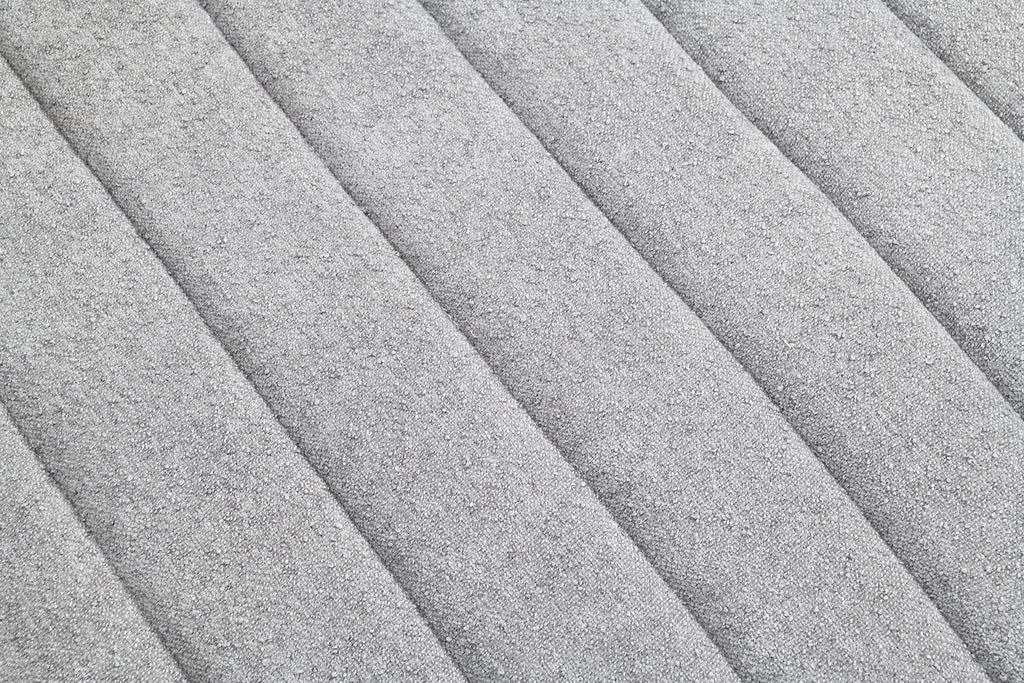 Light Gray Finish Transitional Style 1pc Channel Tufted Swivel Round Chair Scattered Back Pillow Primary living Room Accent Chair