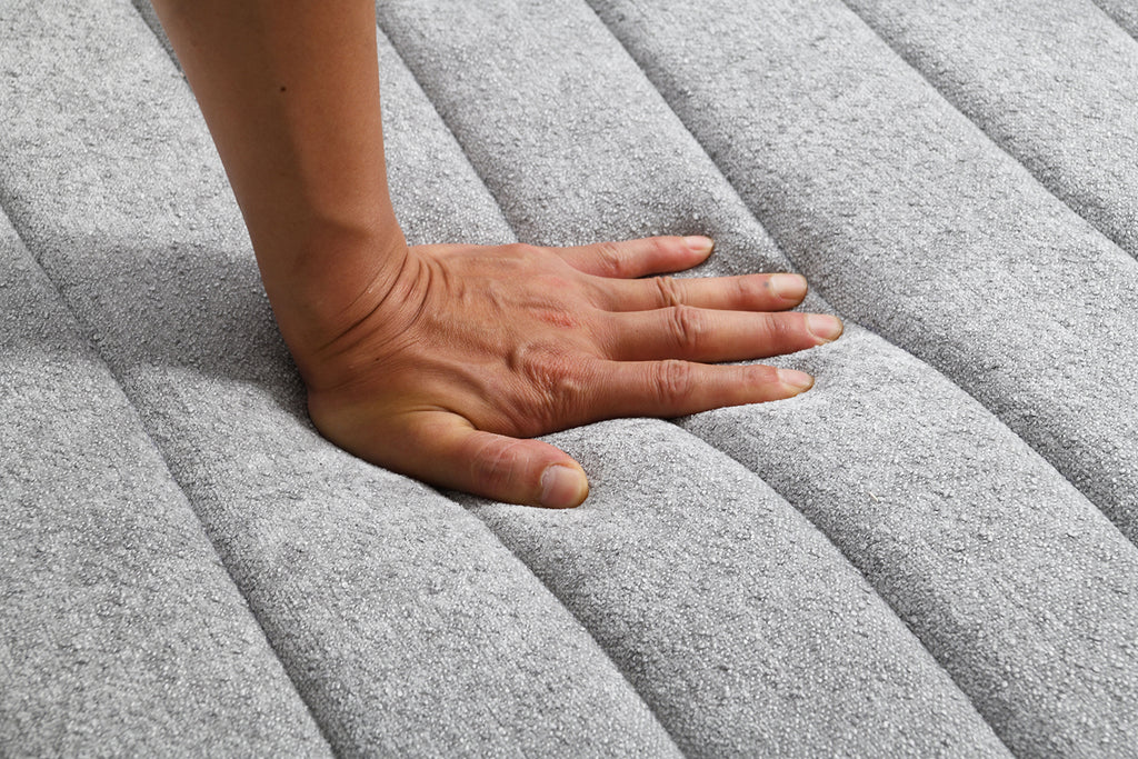 Light Gray Finish Transitional Style 1pc Channel Tufted Swivel Round Chair Scattered Back Pillow Primary living Room Accent Chair