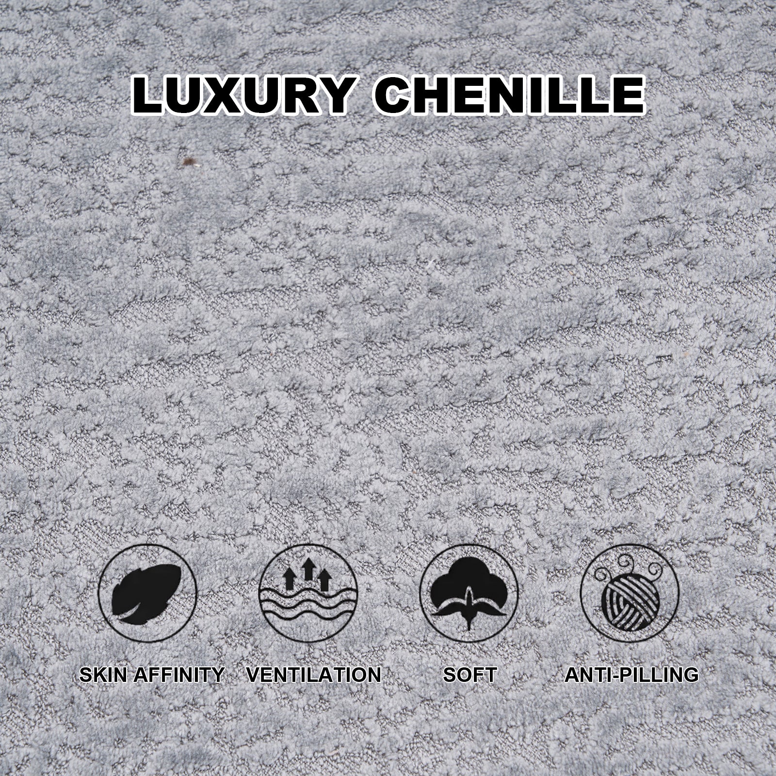 LY-042 S-Curved Dual-Depth Loveseat, Full Compression Sponge Sofa Light Grey Chenille, 66.9'L for Small Apartments