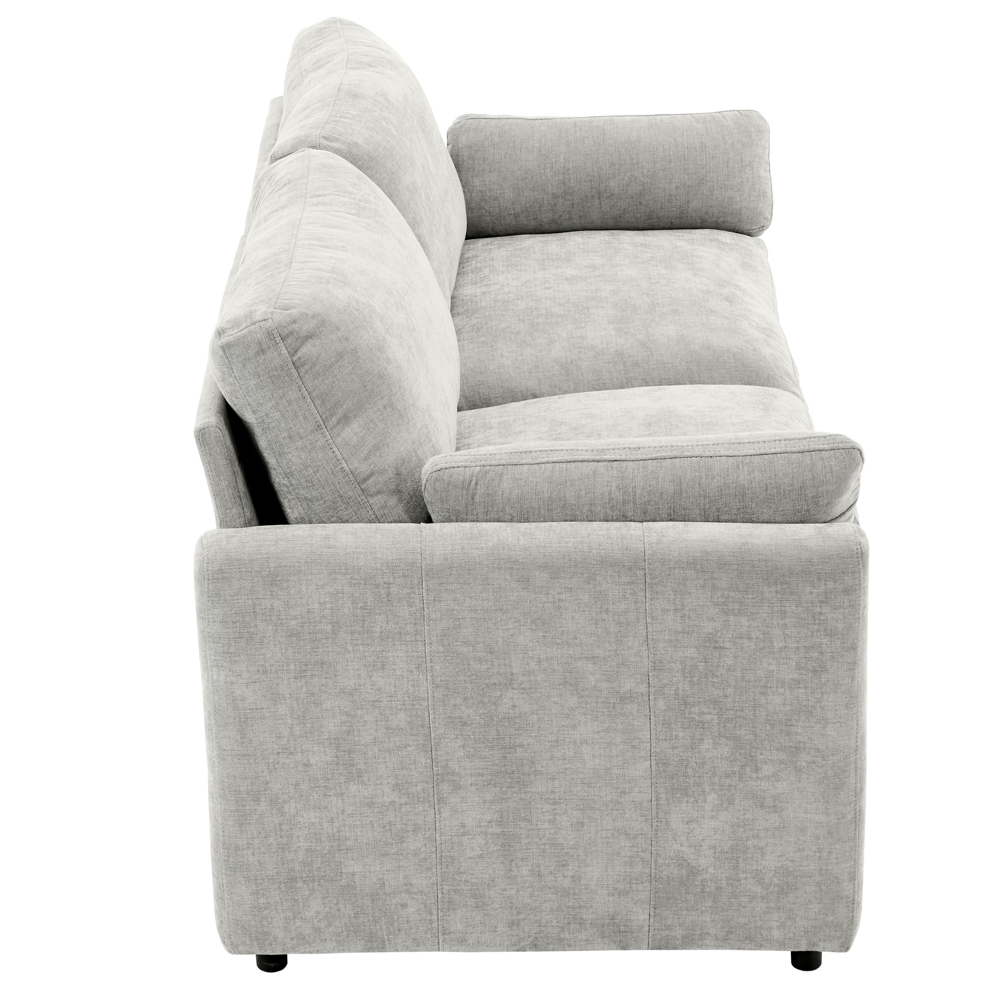 68.1' Cozy Upholstered Loveseat Sofa Oversized Comfy Comfy Cloud Sofa Double Cushion Loveseat Sofa Plush Cushion Sofa Couch for Living Room,Light Grey