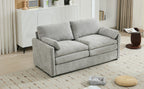 68.1' Cozy Upholstered Loveseat Sofa Oversized Comfy Comfy Cloud Sofa Double Cushion Loveseat Sofa Plush Cushion Sofa Couch for Living Room,Light Grey