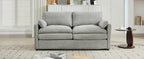 68.1' Cozy Upholstered Loveseat Sofa Oversized Comfy Comfy Cloud Sofa Double Cushion Loveseat Sofa Plush Cushion Sofa Couch for Living Room,Light Grey